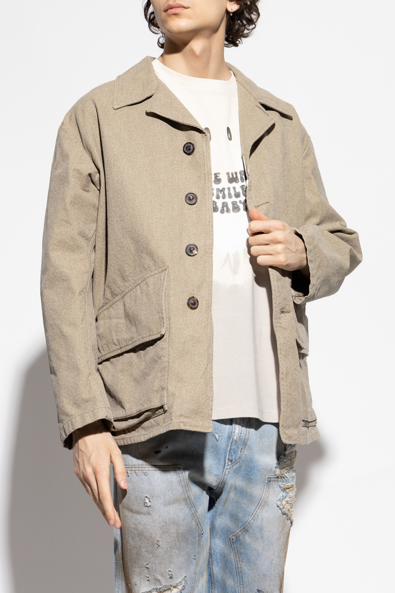 Beige Cotton jacket Maison Margiela - Vitkac AS
